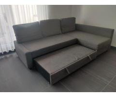 Ikea sofa cum bed three seater ( L shape )with storage - Image 2